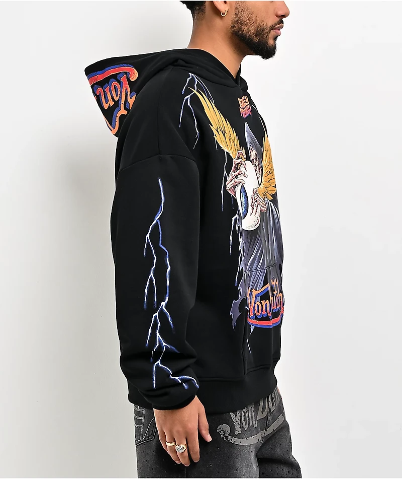 Von Dutch x Broken Promises Death Grip Black Hoodie