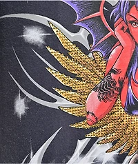 Von Dutch x Broken Promises Devilish Charm Grey Wash T-Shirt