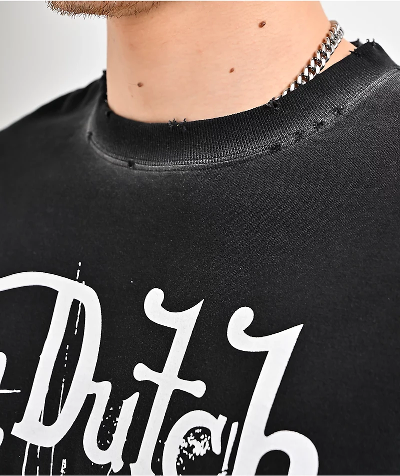 Von Dutch x Broken Promises Disorderly Black Wash T-Shirt
