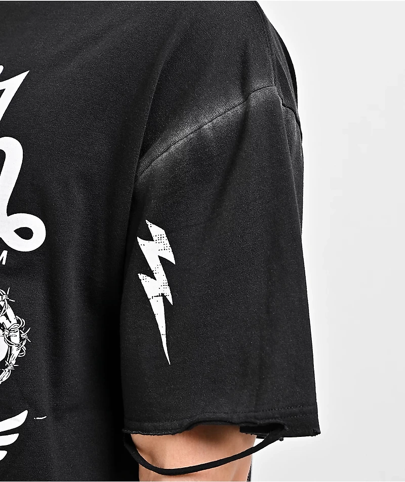 Von Dutch x Broken Promises Disorderly Black Wash T-Shirt