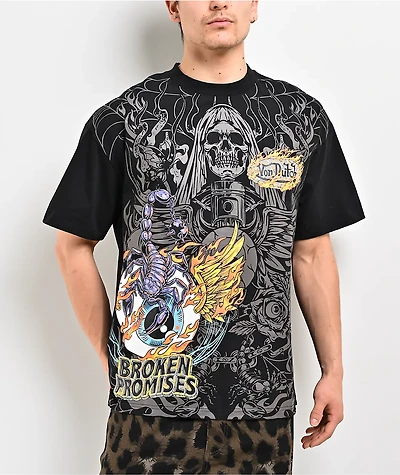 Von Dutch x Broken Promises Fuel For Fire Black T-Shirt