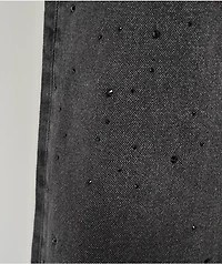 Von Dutch x Broken Promises Night Sky Rhinestone Black Wash Straight Leg Jeans