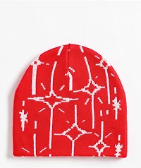 WHADAFUNK Bling Red Beanie