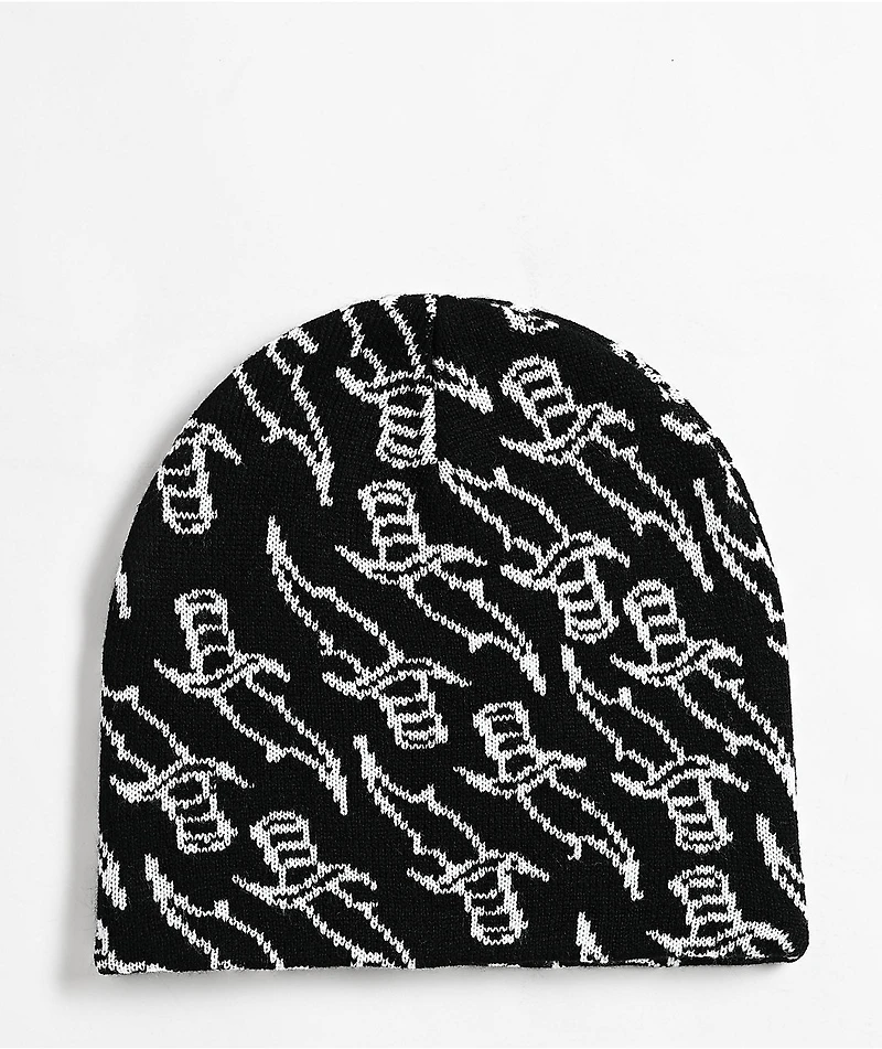 WHADAFUNK Daggers Black Beanie