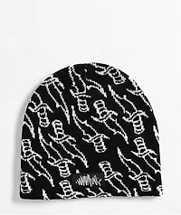 WHADAFUNK Daggers Black Beanie