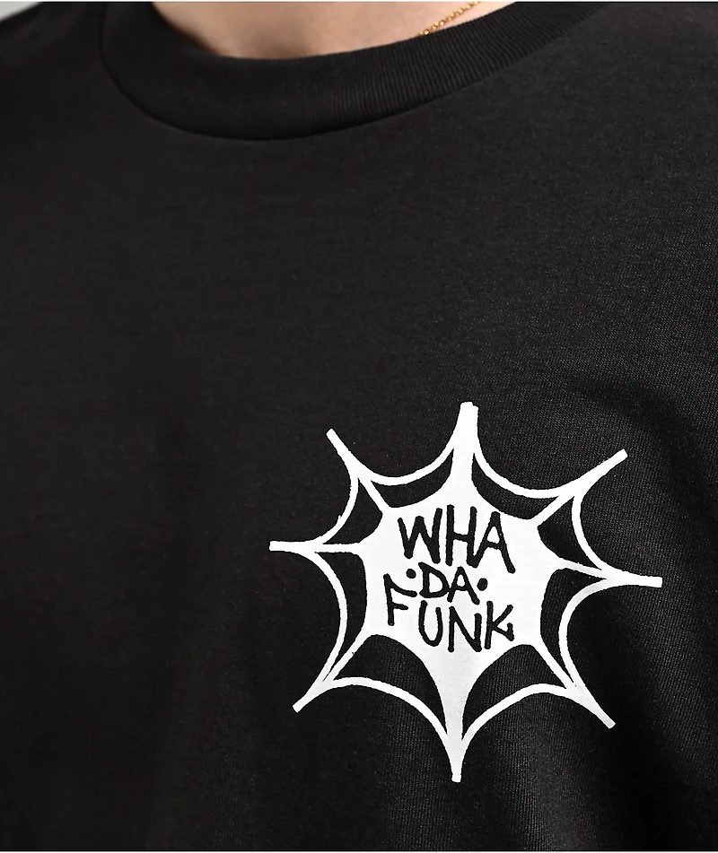 WHADAFUNK Webs Black T-Shirt