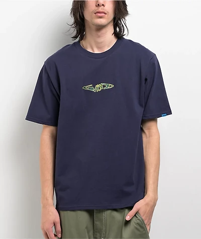 WKND Fishbone Navy T-Shirt