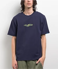 WKND Fishbone Navy T-Shirt