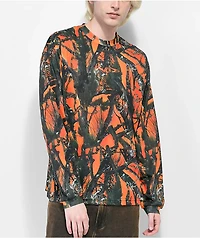 WKND Fishbone Orange Camo Long Sleeve T-Shirt