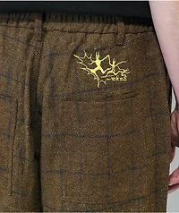WKND Loosies Checkered Brown Pants
