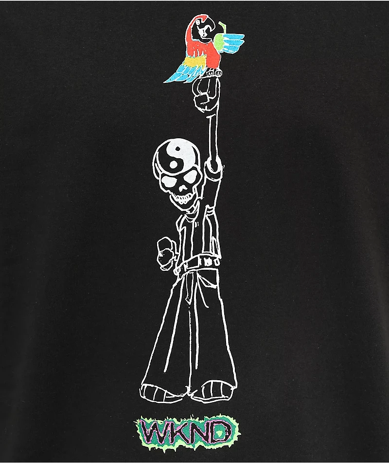 WKND Parrot Head Black T-Shirt