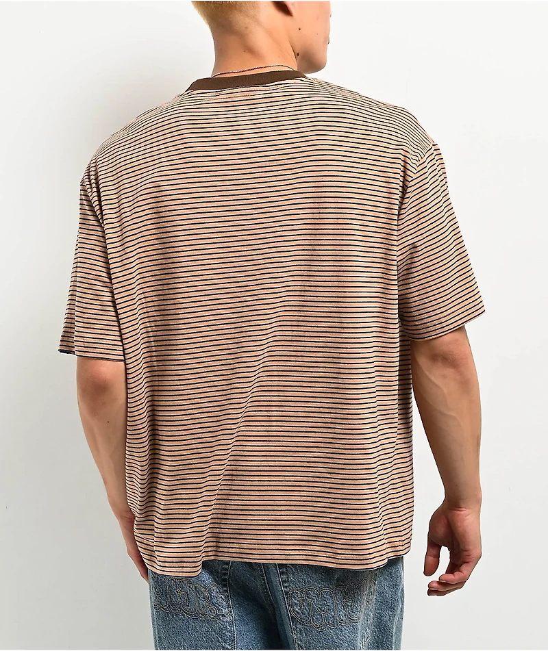 WKND Stripe Brown T-Shirt