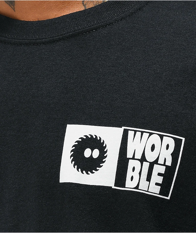 WORBLE Buzz Saw Black T-Shirt