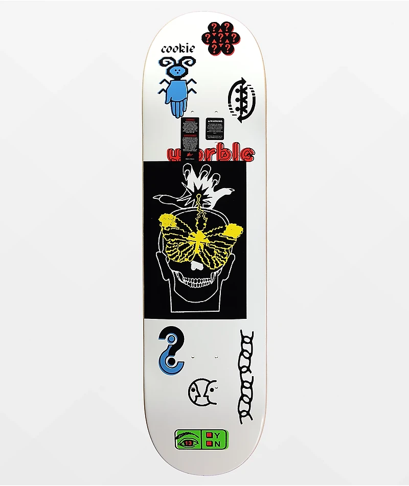 WORBLE Cookie Brain Drain 8.5" Skateboard Deck