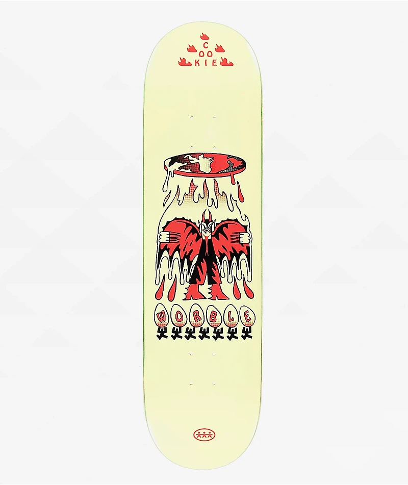WORBLE Cookie Deviled Egg 8.5" Skateboard Deck