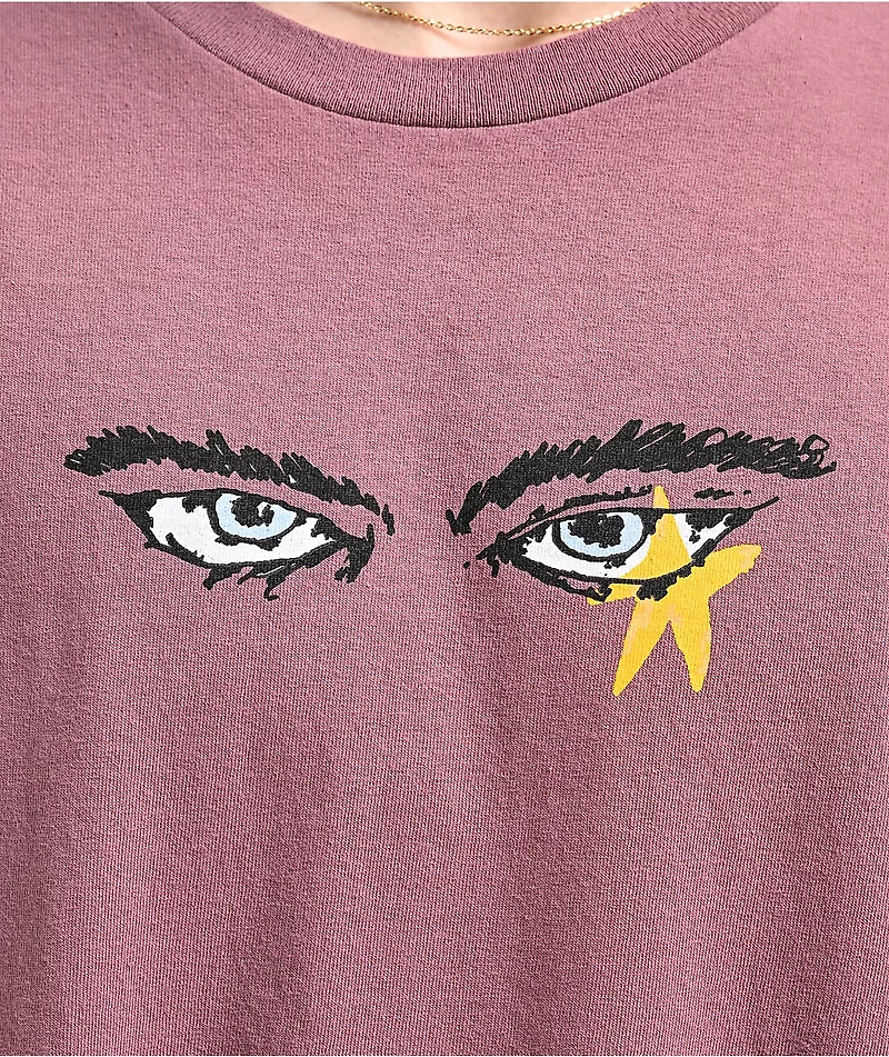 WORBLE Eyes The Sky Mauve T-Shirt