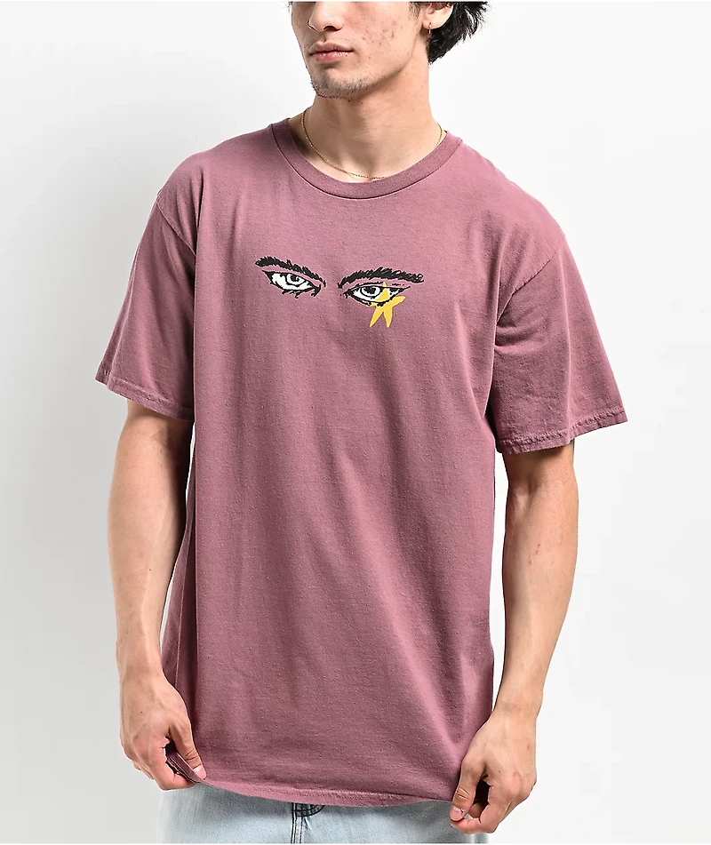 WORBLE Eyes The Sky Mauve T-Shirt