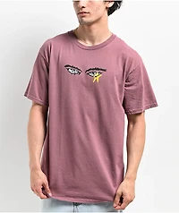 WORBLE Eyes The Sky Mauve T-Shirt