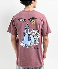 WORBLE Eyes The Sky Mauve T-Shirt
