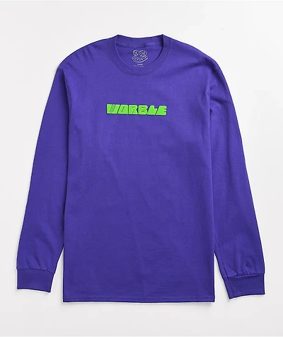 WORBLE Future Logo Purple Long Sleeve T-Shirt