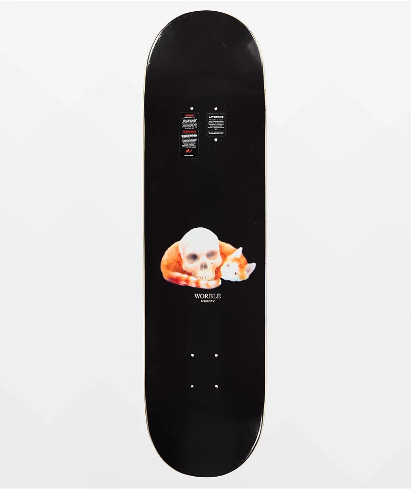 WORBLE Poppy Cat 8.25" Skateboard Deck