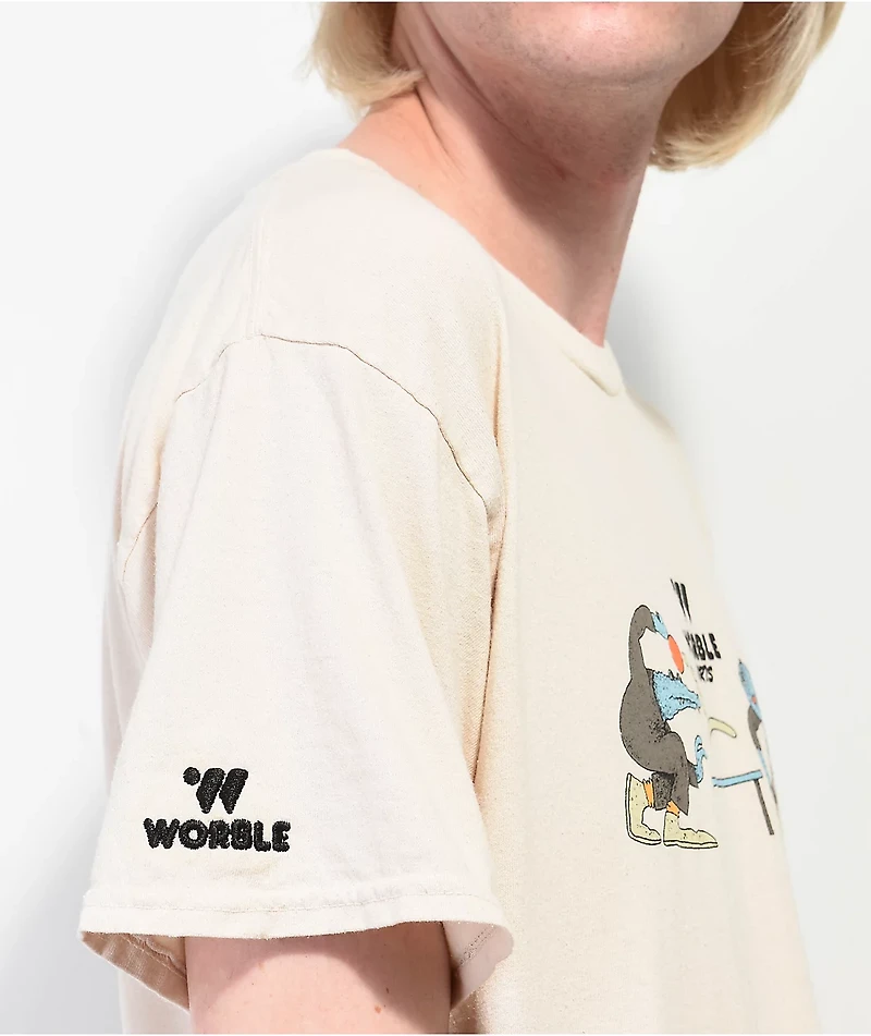 WORBLE Sports Natural T-Shirt