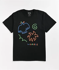 WORBLE Symbols Black T-Shirt