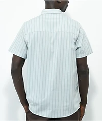 WORBLE W- Blue Stripe Short Sleeve Button Up Shirt