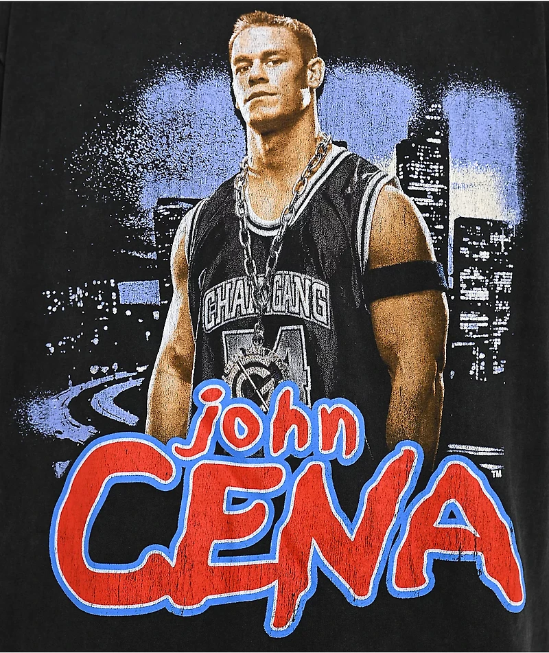 WWE Cena City Black Wash T-Shirt