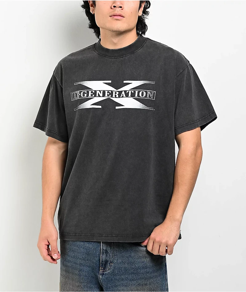 WWE D-Generation X Two Words Washed Black T-Shirt