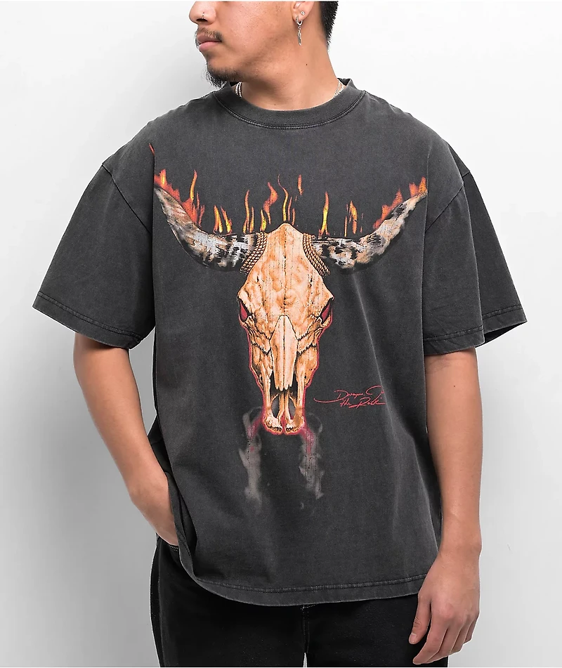 WWE Desert Rock Black Wash T-Shirt