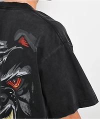 WWE Grin Black Wash T-Shirt