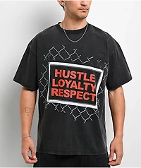 WWE Grin Black Wash T-Shirt