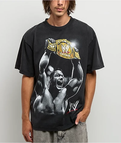 WWE John Cena Belt Black Wash T-Shirt