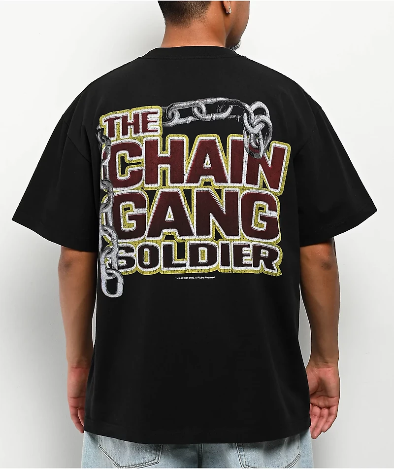 WWE John Cena Chain Gang Soldier Black T-Shirt