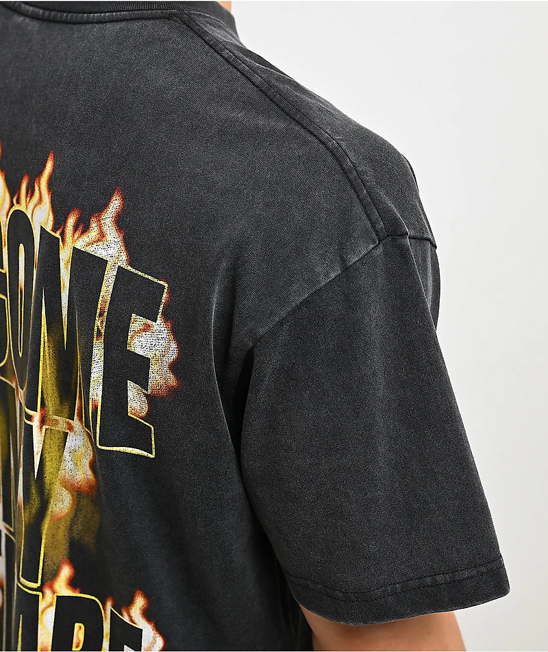 WWE Kane Worst Nightmare Black Wash T-Shirt