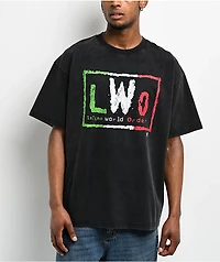 WWE LWO Black Wash T-Shirt