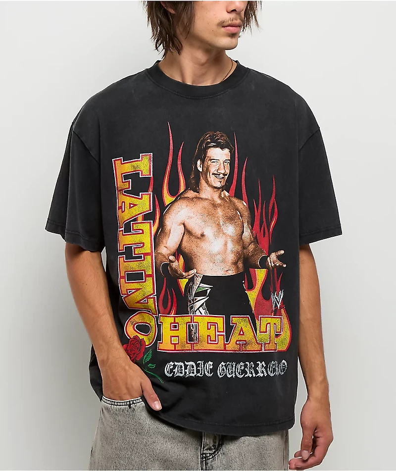 WWE Latino Heat Black Wash T-Shirt