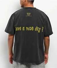 WWE Mankind Have A Nice Day Black Wash T-Shirt