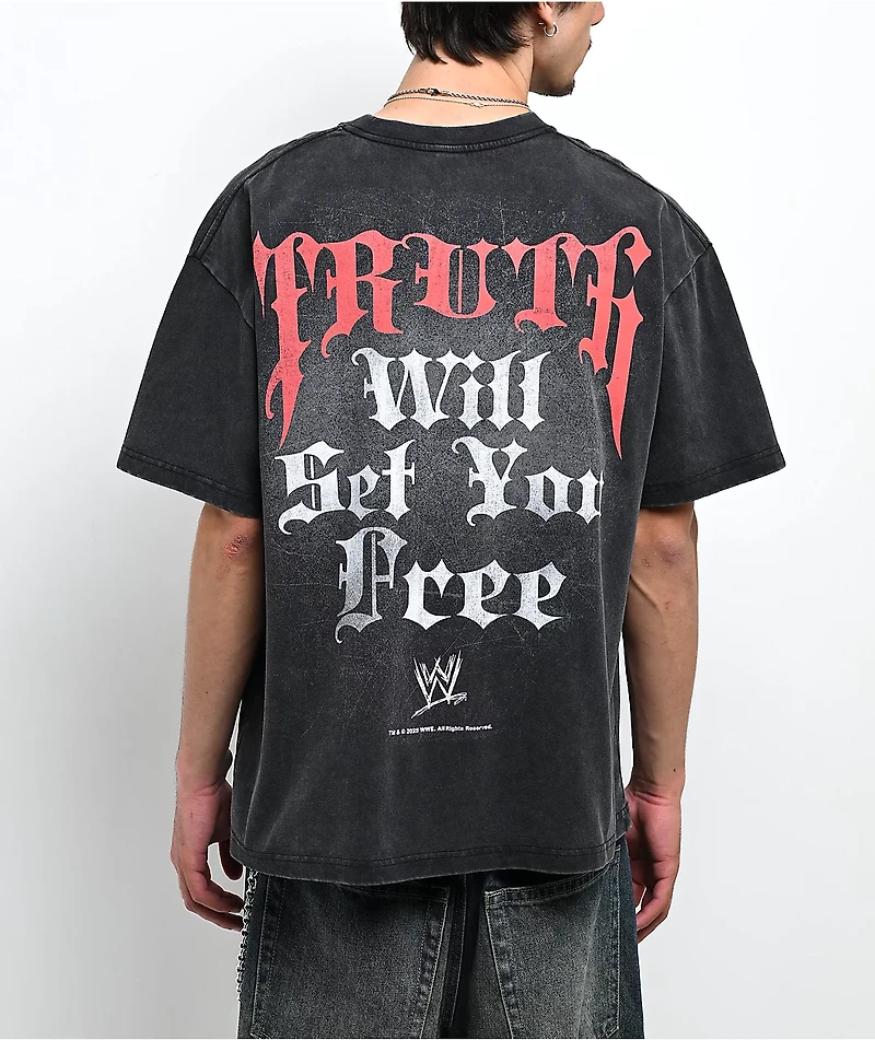 WWE R-Truth Signature Black Wash T-Shirt