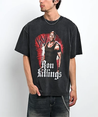 WWE R-Truth Signature Black Wash T-Shirt