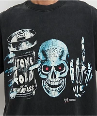 WWE Stone Cold Whoop Black Wash T-Shirt