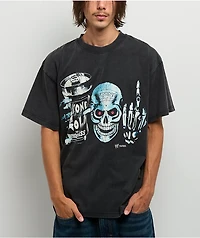 WWE Stone Cold Whoop Black Wash T-Shirt