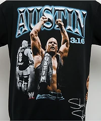 WWE Stone Cold Wrap Black T-Shirt