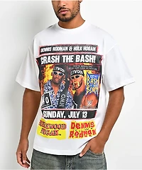 WWE x Rodman Apparel Crash The Bash White T-Shirt