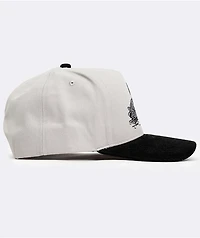 Waggle Red Eye White & Black Snapback Hat