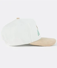 Waggle Whitetail White & Beige Snapback Hat