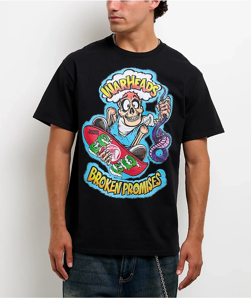 Warheads x Broken Promises Sour Grab Black T-Shirt