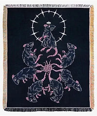 Warm People Rat King Black Blanket