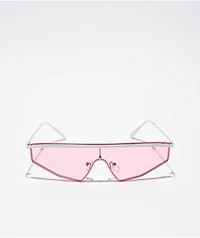Wave Shield Pink Sunglasses